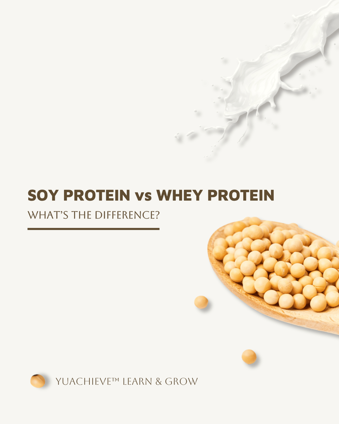 🌱 Soy Protein vs Whey Protein – Which One Should You Choose? - YuAchieve Protein - YuAchieve™
