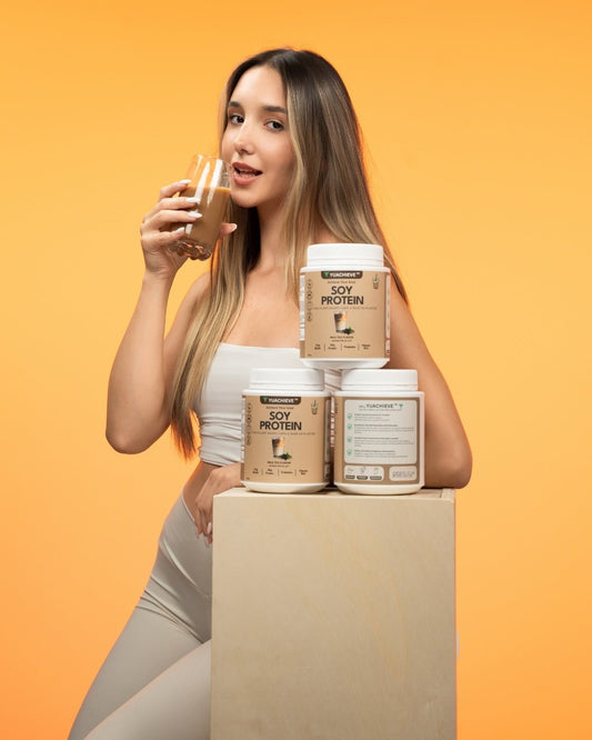 YUACHIEVE Plant - Based Milk Tea Flavored Soy Protein Powder, 20g Protein, 3.5g BCAA, with Probiotics - YUACHIEVE™ - YUACHIEVE™