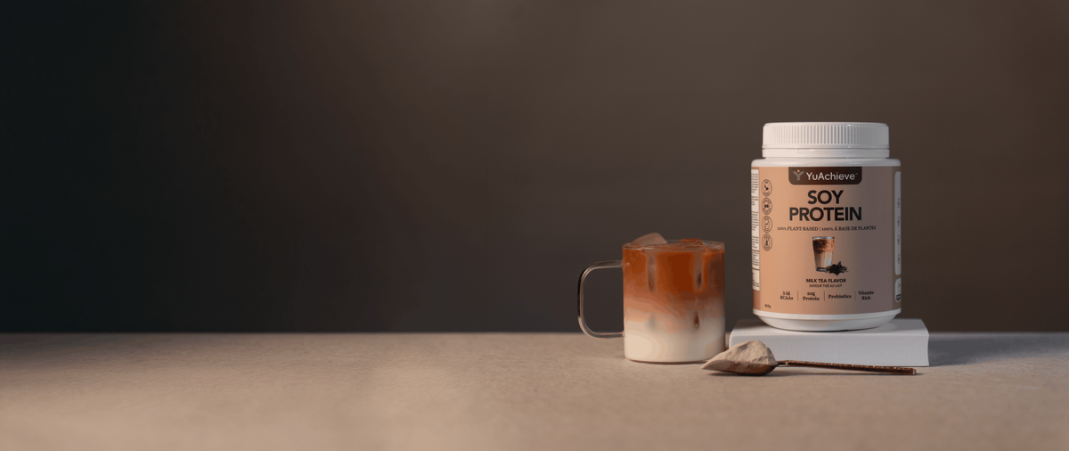 yuachieve vegan protein banner